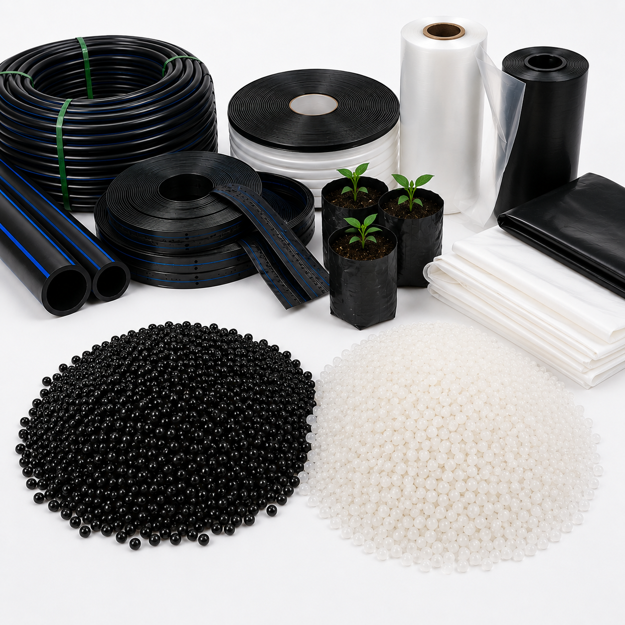 LLDPE granules and flexible extrusion applications